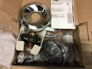 Porter Single-Handle 3-Spray Shower Faucet in Brushed Nickel (Valve Included) by Delta in good condition&nbsp