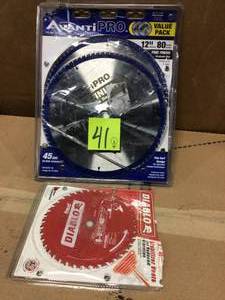 12 in. x 80-Teeth Fine Finish Saw Blade (2-Pack) by Avanti Pro PLUS DIABLO SAW BLADE in good condition&nbsp