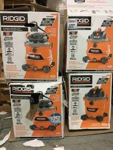 Lot of Assorted Ridgid  WetDry Vac original costumers returns