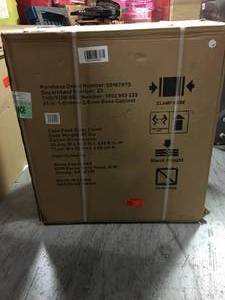 28 in. W x 33 in. H x 18 in. D 1-Drawer 2-Door Steel Garage Base Cabinet by Husky in good condition