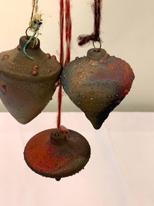 lot 106 image: Three Raku Ornaments