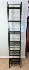 lot 17 image: Collapsible Decorative Metal Shelving Unit