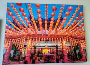 lot 19 image: Pair of Vibrant Canvas Prints