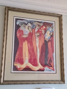 lot 40 image: Framed Print By Mane Katz