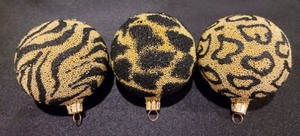 lot 53 image: Beaded Animal Print Ornaments