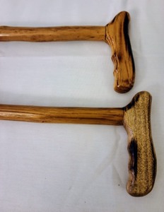 lot 77 image: Pair of Carved Wooden Canes