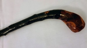 lot 76 image: Blackthorn Wood Cow Herding Cane