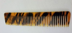 lot 127 image: Vintage Womans Tortoise HairbrushComb and Mirror Set
