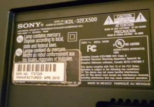 lot 140 image: Sony Bravia 36 TV
