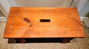 lot 181 image: Small Wooden BenchStool