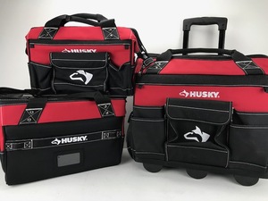 3-Piece Tool Bag Combo w Rolling Bag