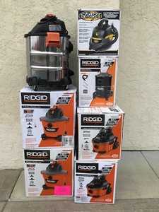 Rigid WetDry Vac Bulk Lot