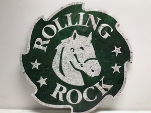 Rolling Rock Metal Beer Sign