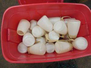 Tote of Dressing Containers