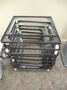 (4) 22 x 22 Metal Movers with casters