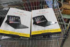 lot 15 image: Lot of (2) Zagg Messenger Folio Tablet Keyboard Case