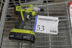 lot 53 image: Ryobi 18V Cordless Impact Wrench P234G, 18VDC Battery