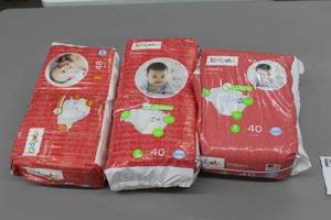 lot 152 image: Lot of (3) Kidgets Diapers Size 2 40-count (x2), Size 2 48-count (x1)