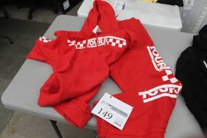 lot 149 image: Tour Sweatsuit Top Size Medium and Bottom Size Large