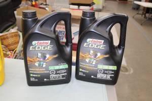 lot 189 image: Lot of (2) Castrol Edge Synthetic 5W-30 Motor Oil 5-qt Plastic Bottles