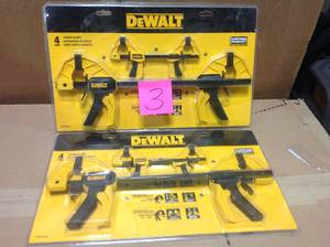 lot 3 image: set of 2 DeWalt 4pc. trigger clamps DWHT98069 not used in good condition 