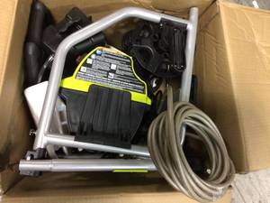 lot 16 image: 2,000 PSI 1.2 GPM Electric Pressure Washer by RYOBI in working condition. see pics 