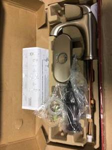 lot 37 image: Ladera Single-Hole Single-Handle Bathroom Faucet in Spot Defense Brushed Nickel by Pfister see pics 