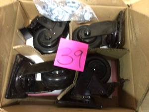 lot 39 image: Heavy Duty 4 in. Caster Kit by Husky in good condition