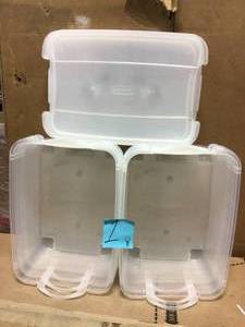 14 Qt. Plastic Stackable Organization and Storage Box Container in good condition