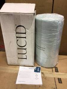 Lucid� Dusk Gel and Aloe Infused Memory Foam Topper, 2 inch, Twin in good condition