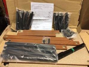 24 in. Rectangular Light Cherry Computer Desk with Keyboard Tray in good condition