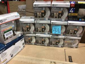 Slim Spot 4in. 3000K New Construction and Remodel Canless Recessed Integrated LED Kit for shallow ceiling by Commercial Electric in good condition