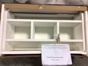 25 in. W Bath Storage Shelf with Towel Rod in White by Alaterre Furniture in good condition