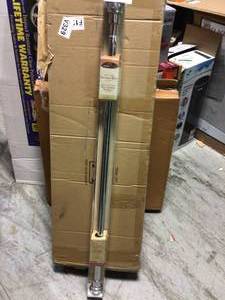 42 in. - 73 in. Steel Adjustable Shower Curtain Rod in Polished Chrome by Design House in good conditionin good condition