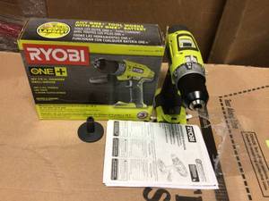 18-Volt ONE Cordless 12 in. Hammer DrillDriver (Tool Only) with Handle by RYOBI in good condition