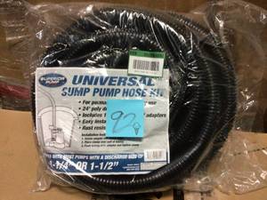 24 ft. Poly Universal Discharge Sump Pump Hose Kit by Superior Pump in good condition
