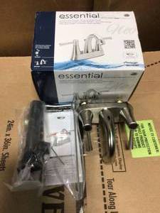 Belanger 4 in. Centerset 2-Handle Bathroom Faucet in Brushed Nickel by KEENEY in good condition
