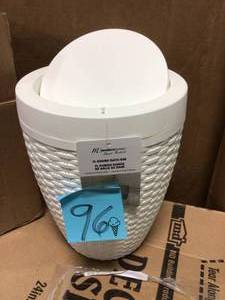 Round Bath Bin in White by Modern Hom in good condition