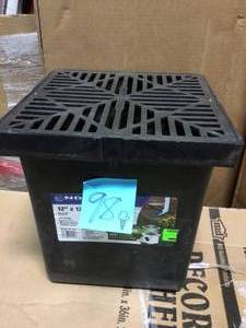12 in. x 12 in. Drainage Catch Basin, 2 Opening Kit by NDS in good condition