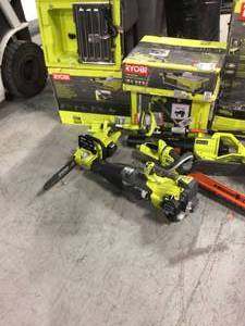Pallets whit Assorted Ryobi Outdoor tool Original customers returns