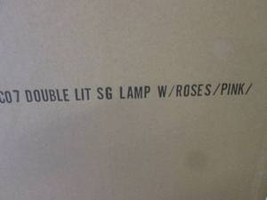 (HR) Double Lit Stain Glass Lamp wi...