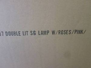 (HR) Double Lit Stain Glass Lamp wi...