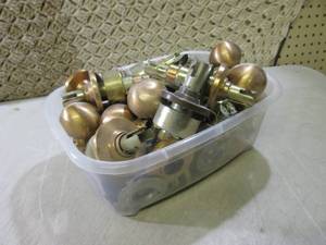 (BS) Container Full of Door Knobs...