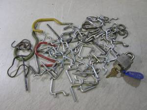 (RM3) Assorted Peg Board Hooks Etc...