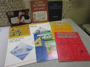 (BS) Assorted Vintage Drawing Books...