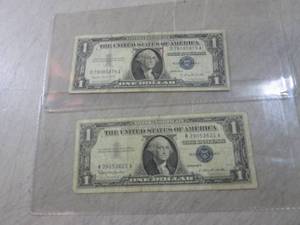 (RMDR) 2 - 1957 Silver Certificate ...