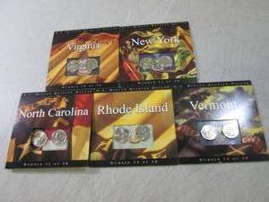 (CNTR) Lot of 5 Statehood Quarter C...