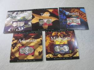 (CNTR) Lot of 5 Statehood Quarter C...