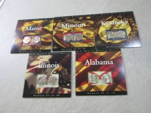 (CNTR) Lot of 5 Statehood Quarter C...
