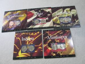 (CNTR) Lot of 5 Statehood Quarter C...